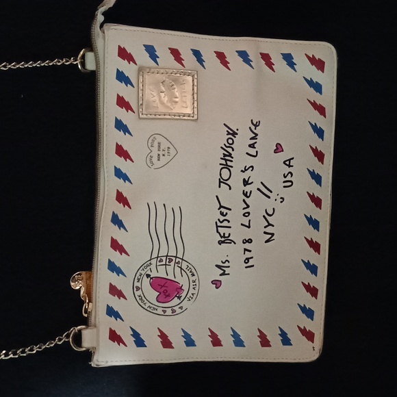 Betsy Johnson Love Letter S.W.A.K. Cross body Handbag Purse - Picture 2 of 8